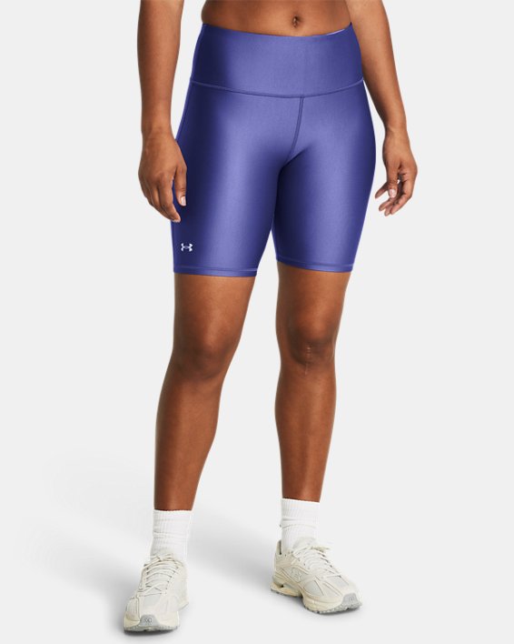 กางเกงขาสั้น HeatGear® Armour Bike สำหรับผู้หญิง in Purple image number 0